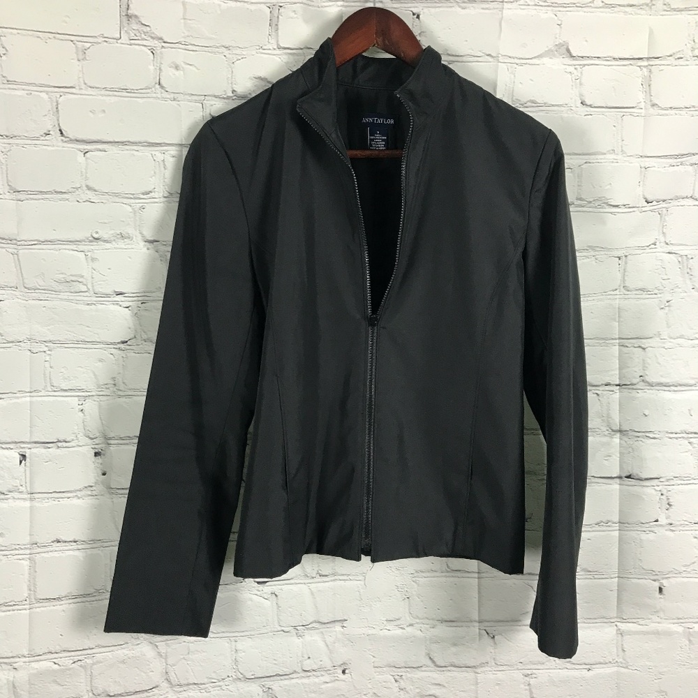Ann Taylor 90's Vintage Black Soft-shell Coat
